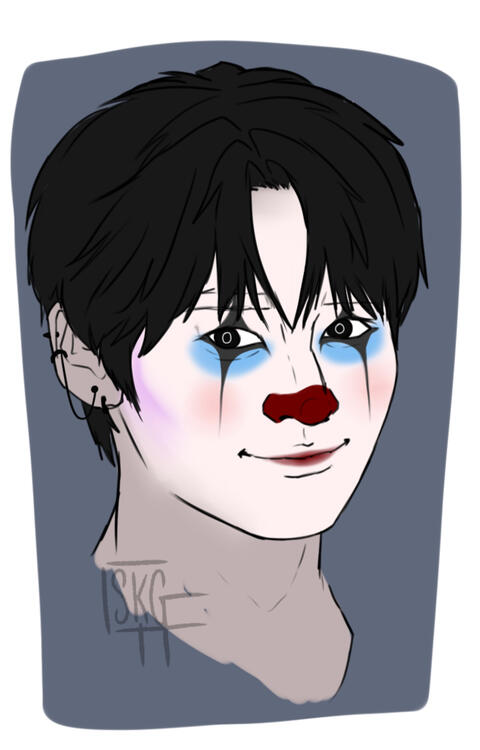 Lee Know Clown (1/14/23)-X